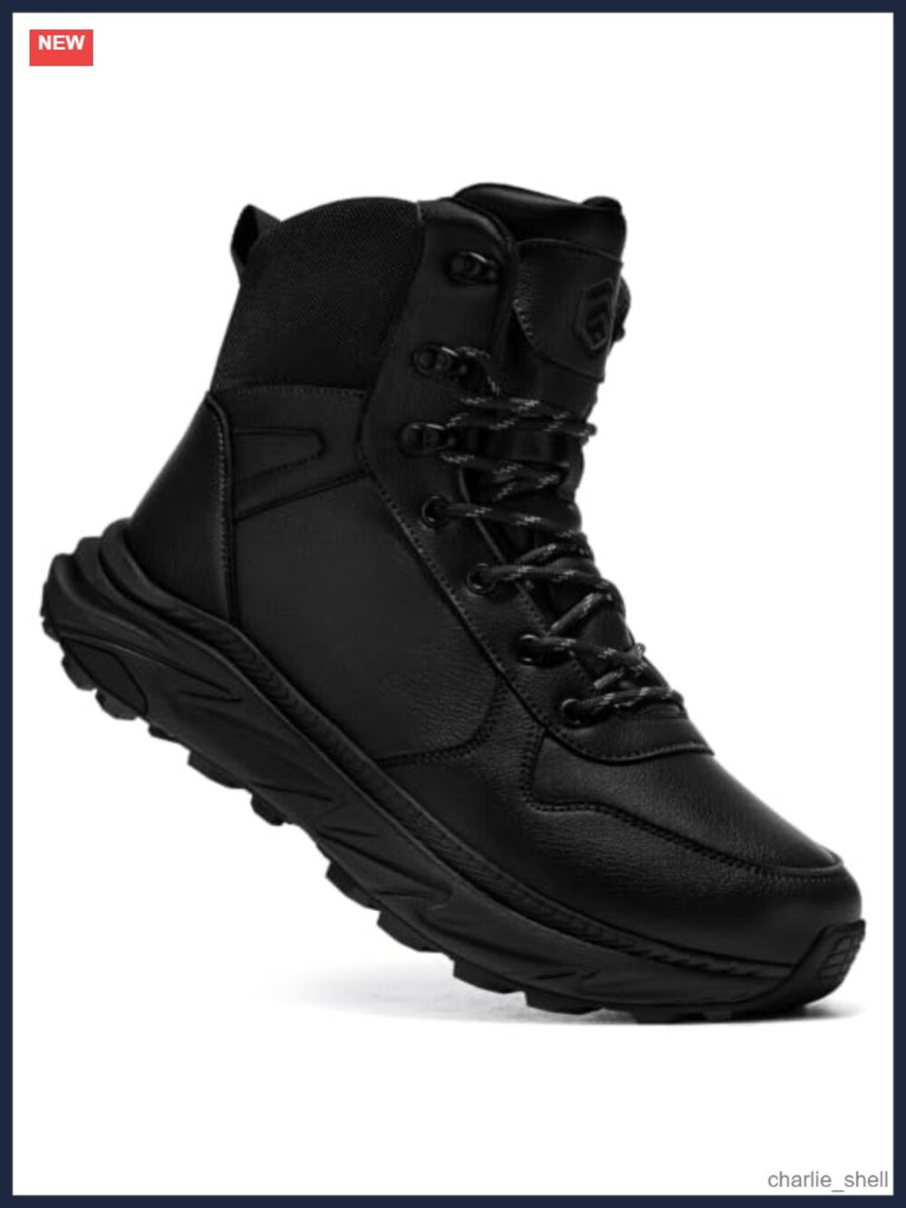 Waterproof Leather Work Boots Non Slip Resistant Side Zipper